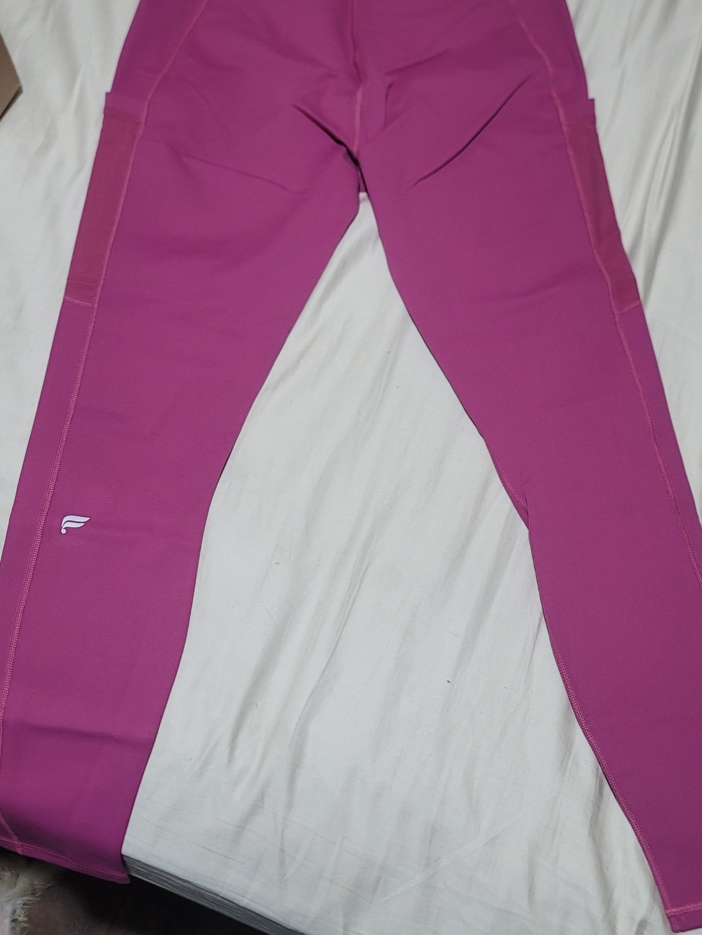 Fabletics Pink Active Leggings with Side Pockets